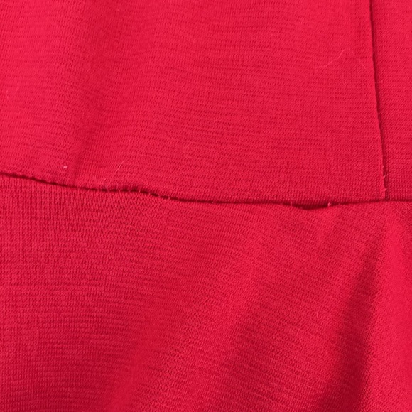 Red Peplum Top - Picture 3 of 9